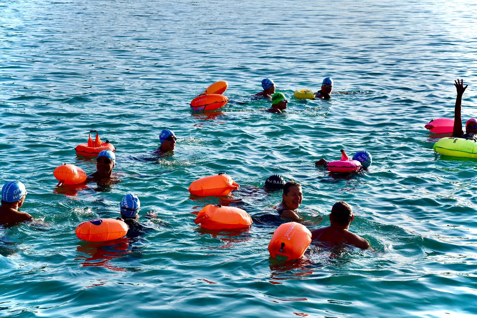 Пловцы во время соревнования
